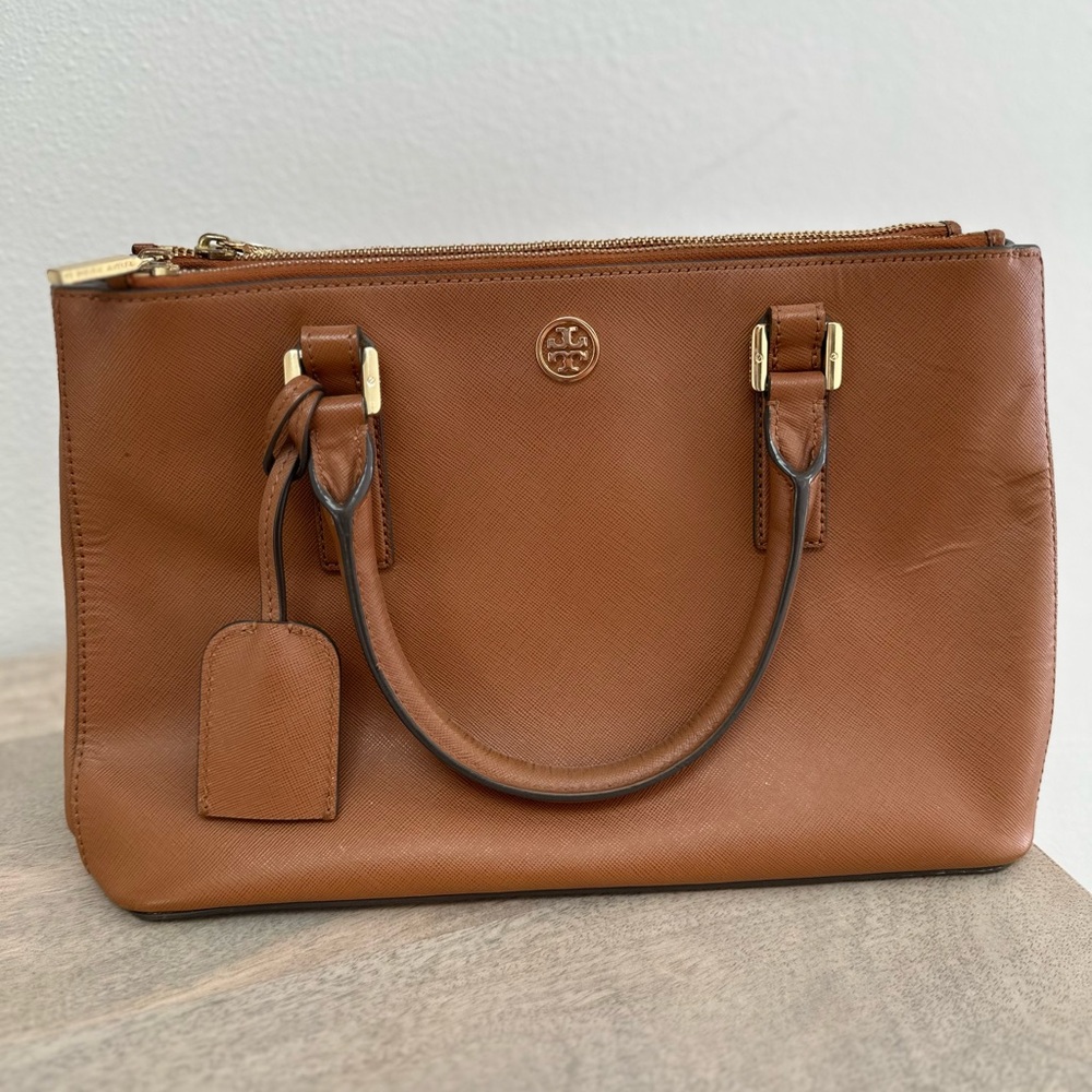 Tory Burch Brown Leather Handbag